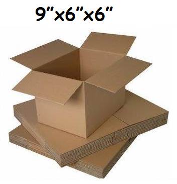 5 x Single Wall Cardboard Postal Mailing Boxes 9"x6"x6"